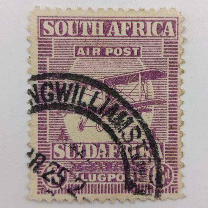 South Africa First airmail issue set of stamps