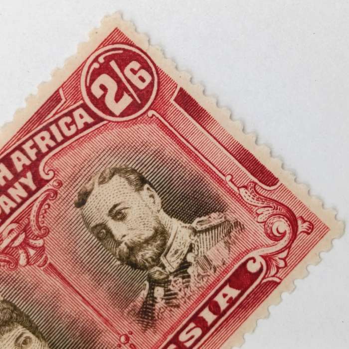 British South Africa Company 2/6 Double head MH - Crimson Variety (Judge for yourself)