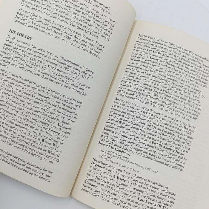 D.H Lawrence - an approach to his poetry