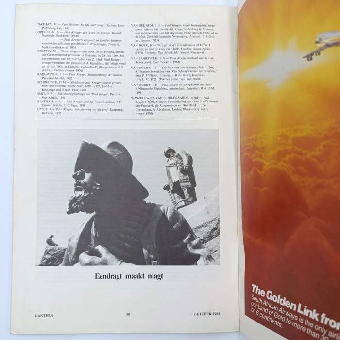 Lantern magazine - Paul Kruger Special Edition - October 1984 Volume 33 No. 4