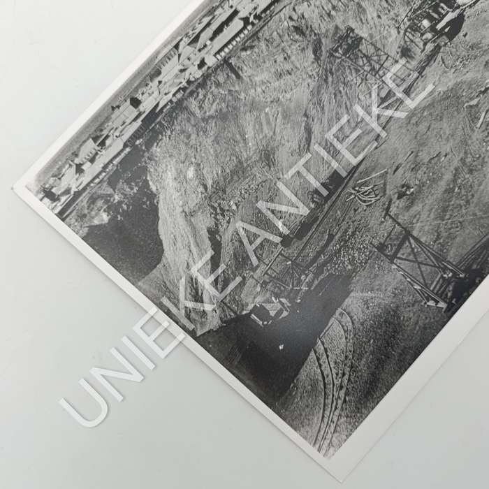 Antique photo reprint of mining at Kimberley Big hole