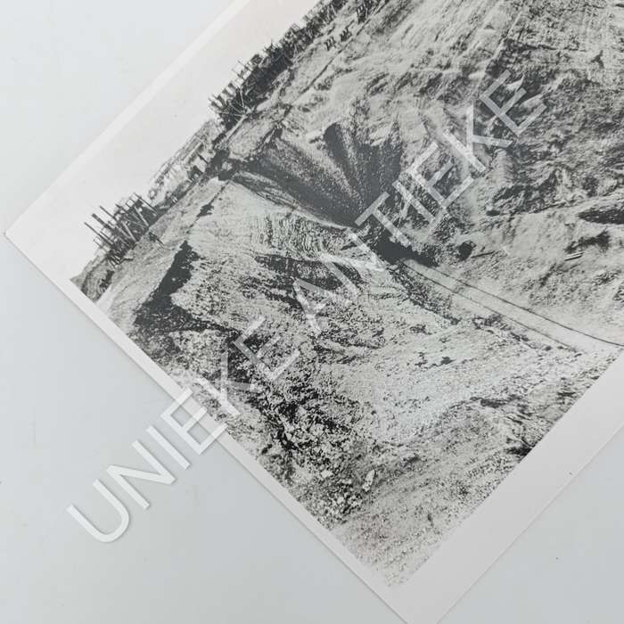 Antique photo reprint of mining at Kimberley Big hole - circa 1880's