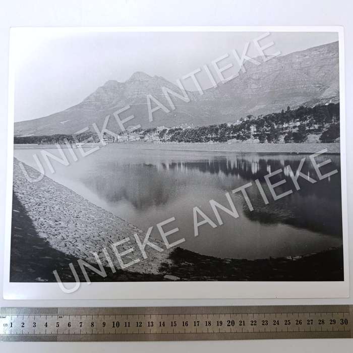 Antique photo reprint of Molteno Reservoir in Cape Town