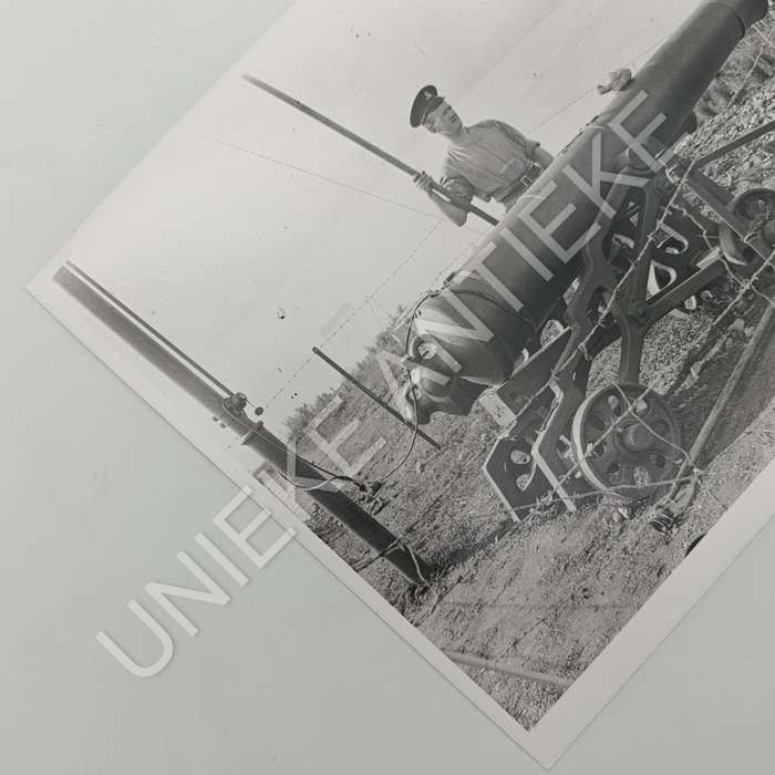 Antique photo reprint of The Noon gun cannon at Signal Hill