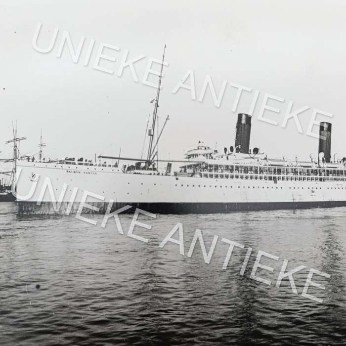 Antique photo reprint of Walmer castle in Cape Town Harbour