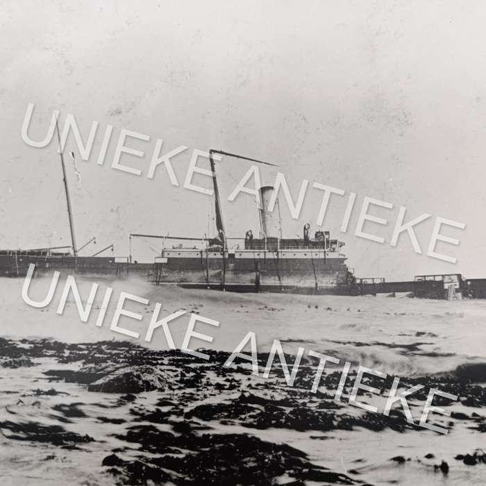 Antique photo reprint of the wreck of SS Thermopylae in Green Point, Cape Town