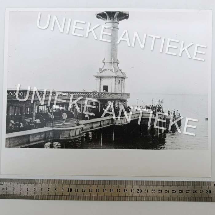 Antique photo reprint of Cape Town Pier