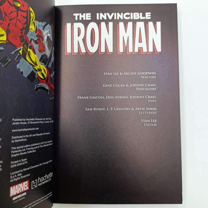 Marvel #7 The Invincible Iron Man - The Tragedy and the Triumph graphic novel