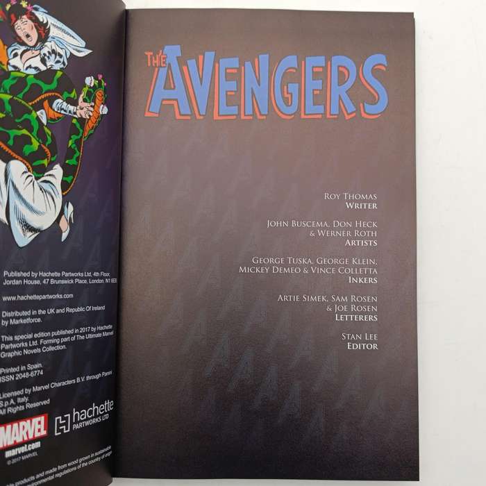 Marvel #12 The Avengers Birth of Ultron graphic novel