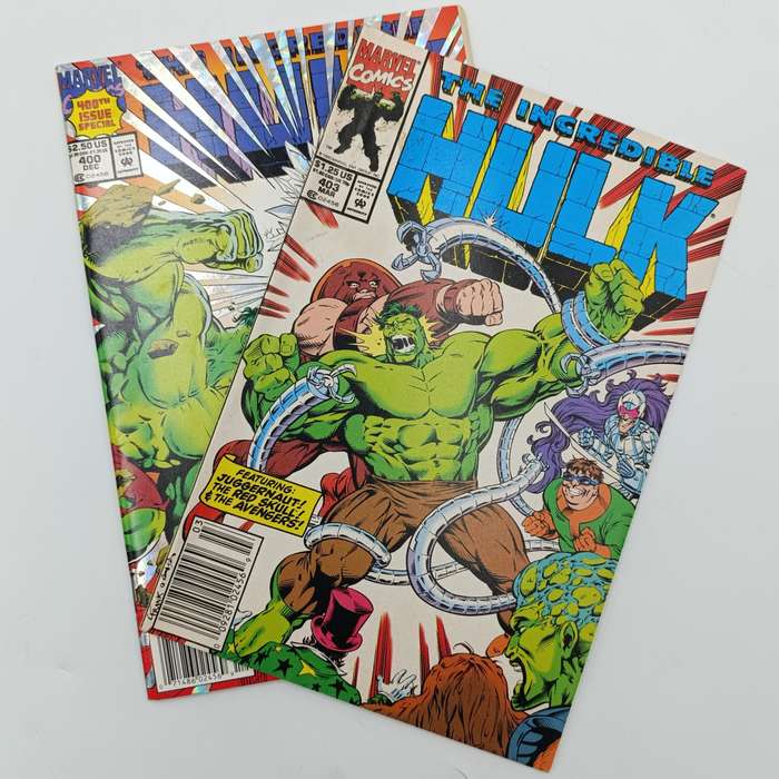 The  Incredible Hulk #400 and #403 comics - 1992/1993 issue
