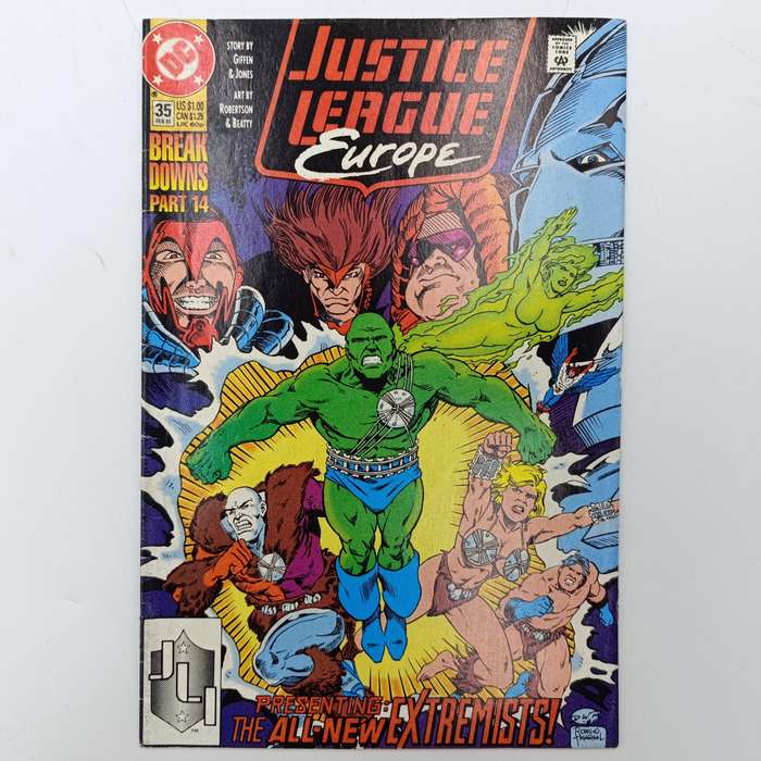 Lot of 3 vintage Justice League comics - #19, #35, #36 - 1988/1992 isssue