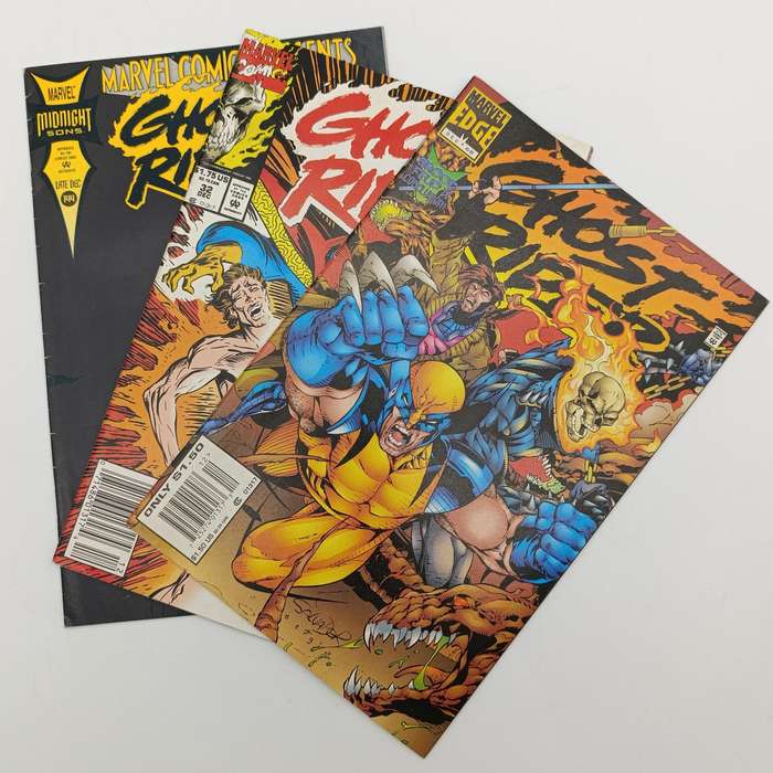 Lot of 3 vintage Ghost Rider comics - #32, 68, 144