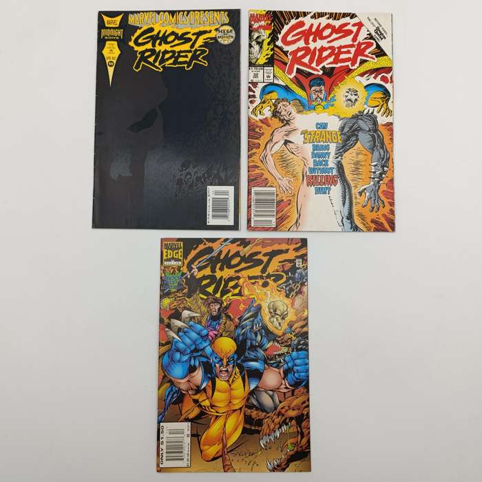 Lot of 3 vintage Ghost Rider comics - #32, 68, 144