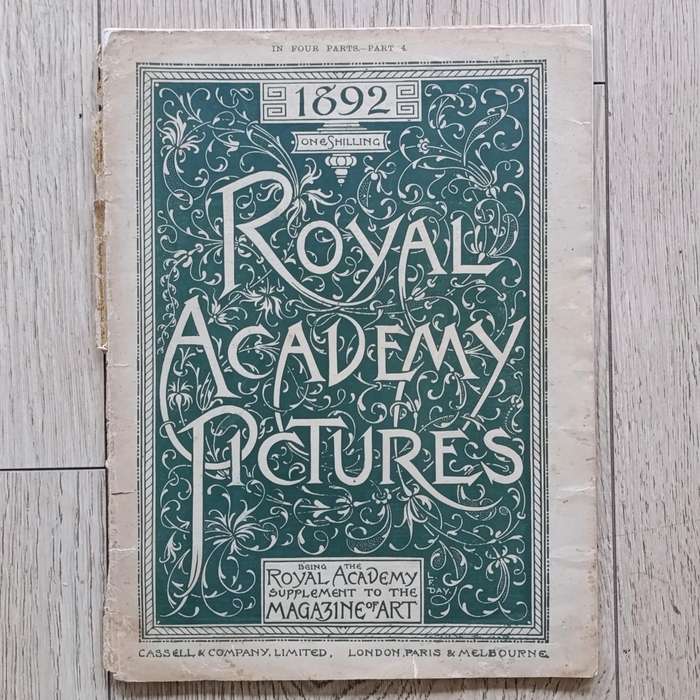 Lot of 6 Antique Royal Academy Pictures magazines 1892/1893 - loose covers