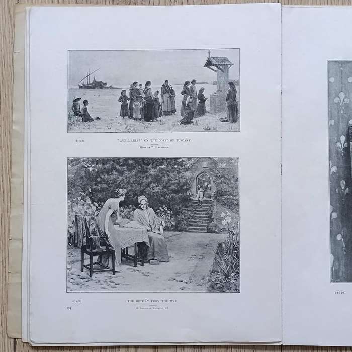 Lot of 6 Antique Royal Academy Pictures magazines 1892/1893 - loose covers