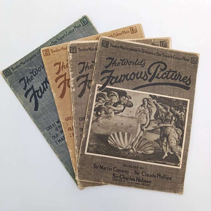 Lot of 4 Antique The World's Famous pictures magazines - loose covers