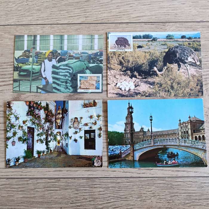Large lot of over 200 Postcards - used and unused