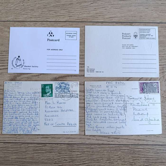 Large lot of over 200 Postcards - used and unused