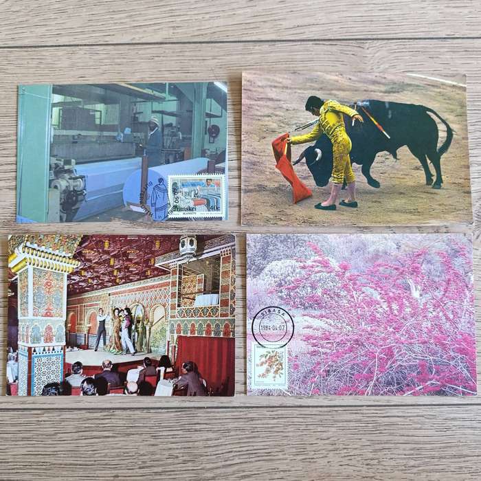 Large lot of over 200 Postcards - used and unused