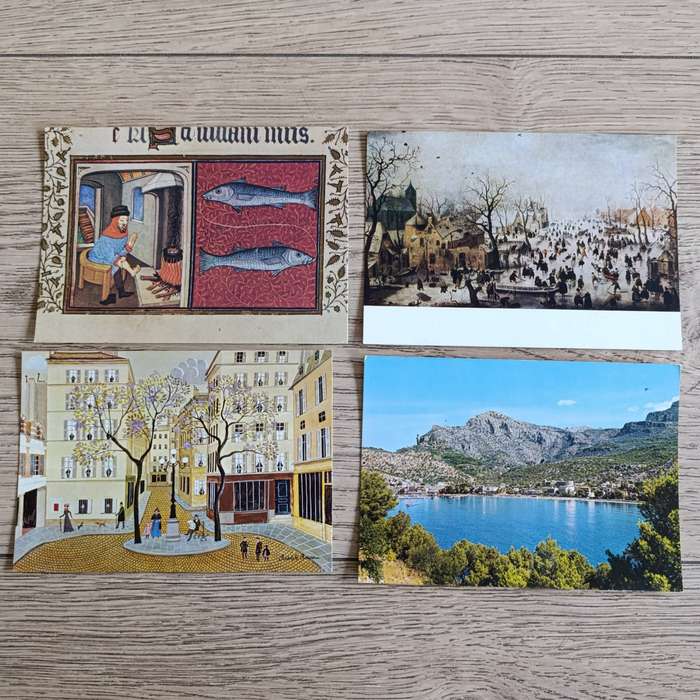 Large lot of over 200 Postcards - used and unused