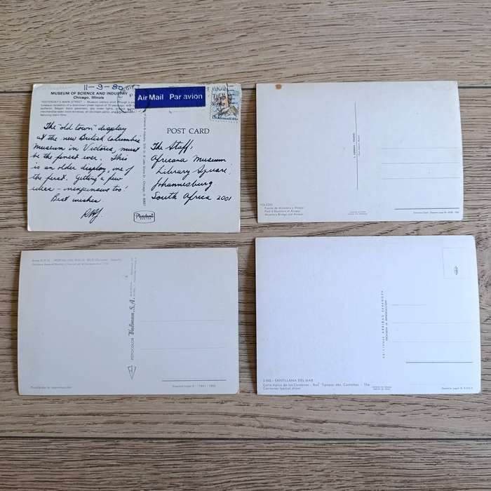 Large lot of over 200 Postcards - used and unused