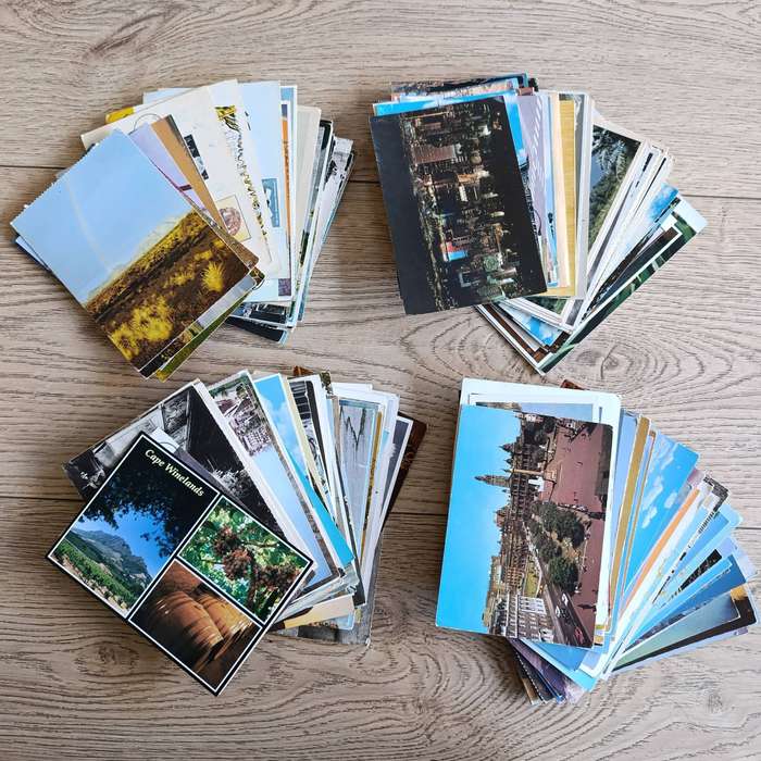 Large lot of over 200 Postcards - used and unused