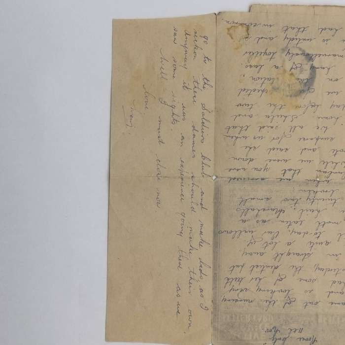 WW2  Censored letter with pre printed 3d postage posted to Sgt Dixon, 5th General Hosptal Durban