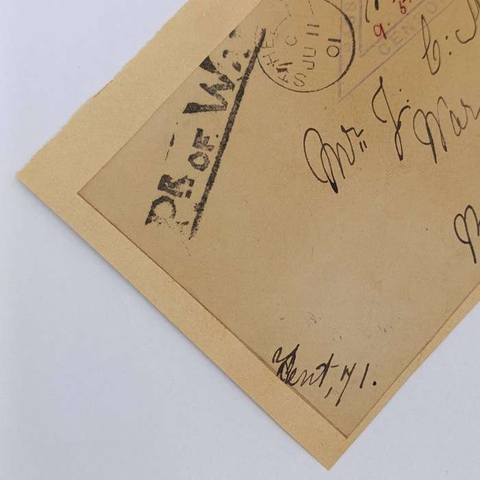 Boer War POW cover fronts stuck back to back