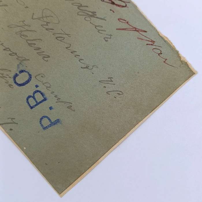 Boer War POW cover fronts stuck back to back