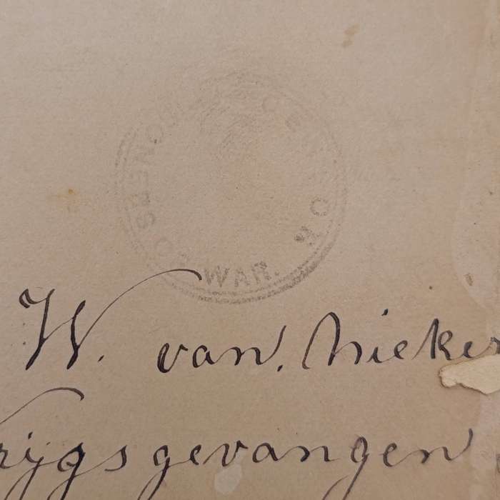 Pair of Boer War POW cover fronts stuck back to back