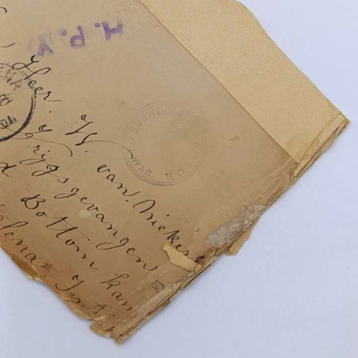 Pair of Boer War POW cover fronts stuck back to back