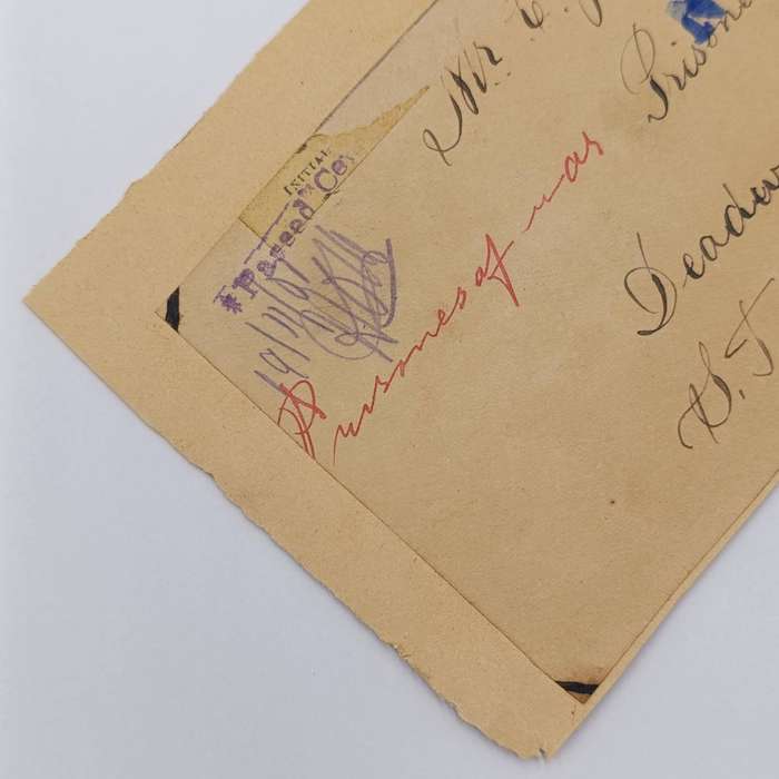 Pair of Boer War POW Cover fronts stuck back to back