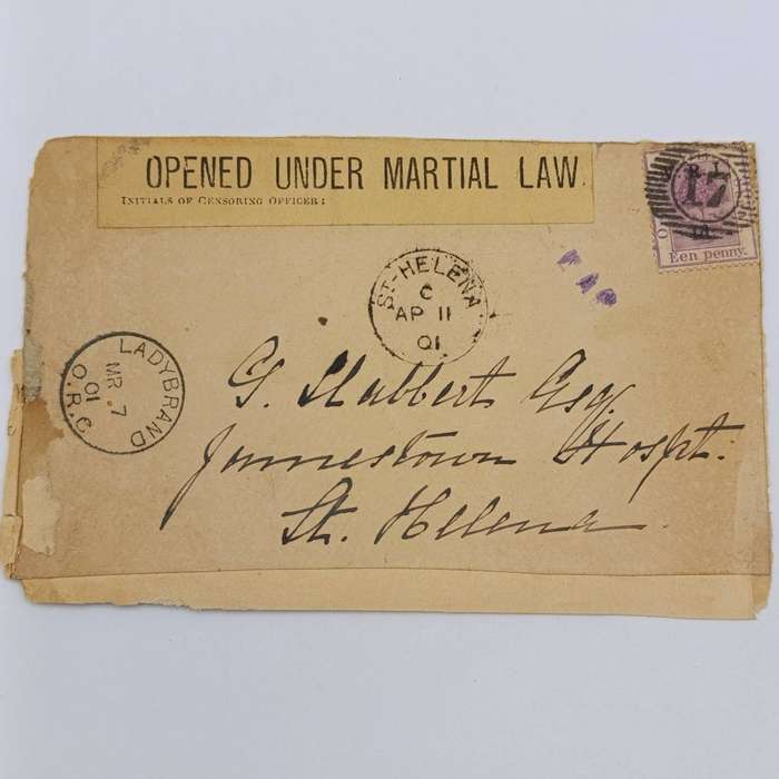 Pair of Boer War POW Cover fronts stuck back to back