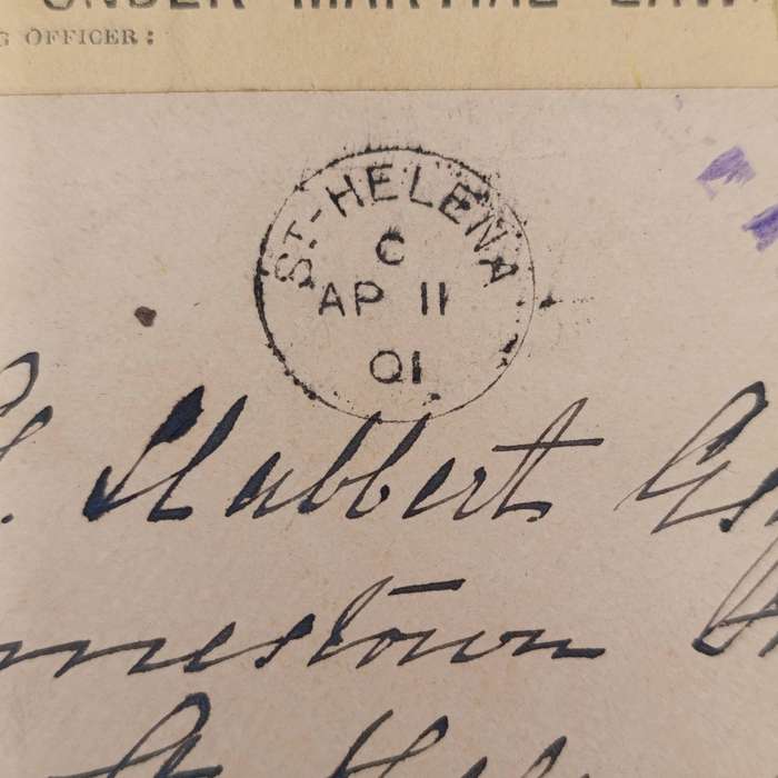 Pair of Boer War POW Cover fronts stuck back to back