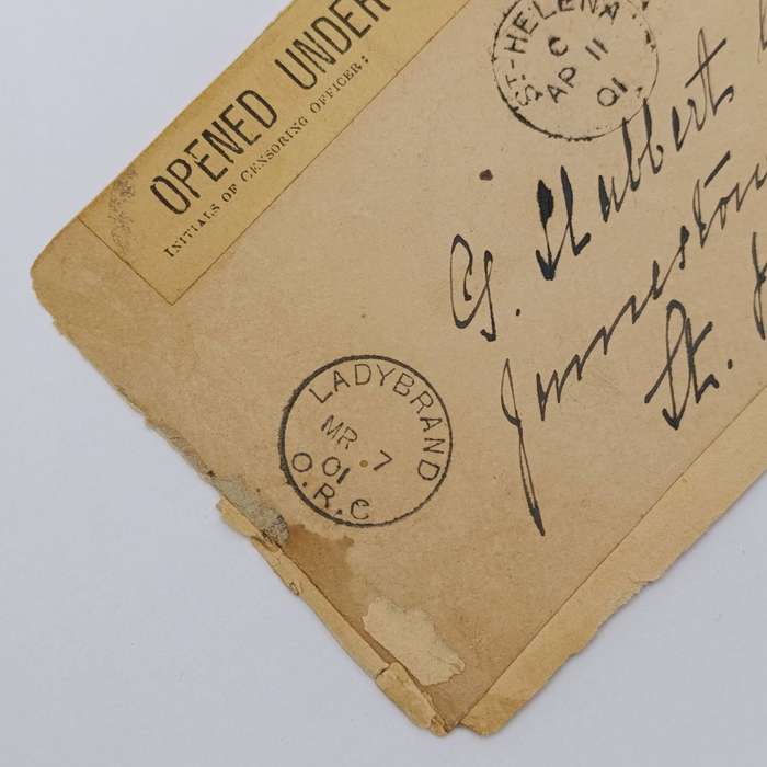 Pair of Boer War POW Cover fronts stuck back to back