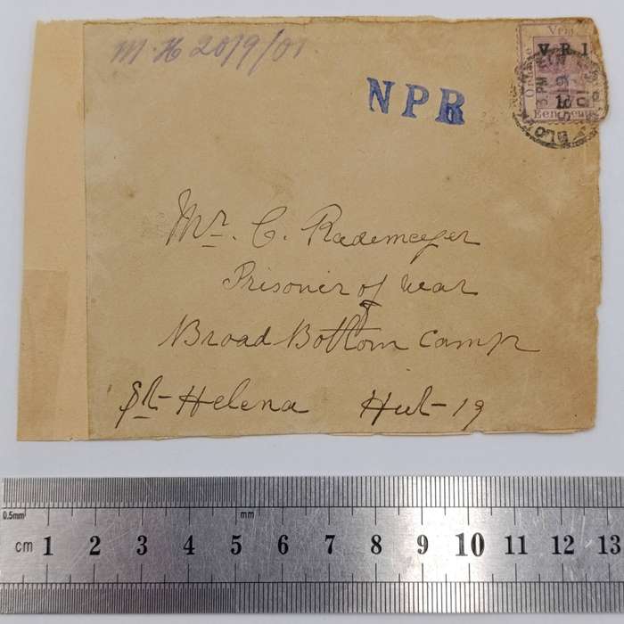 Pair of Boer War POW Cover fronts stuck back to back
