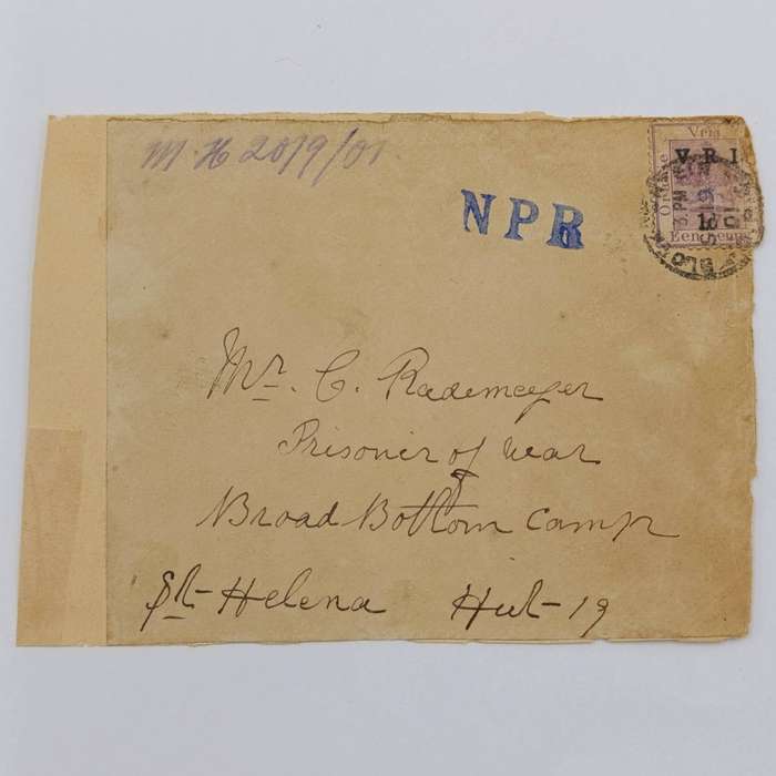 Pair of Boer War POW Cover fronts stuck back to back