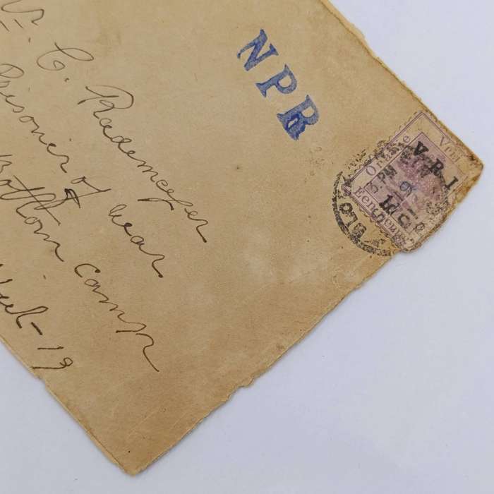 Pair of Boer War POW Cover fronts stuck back to back
