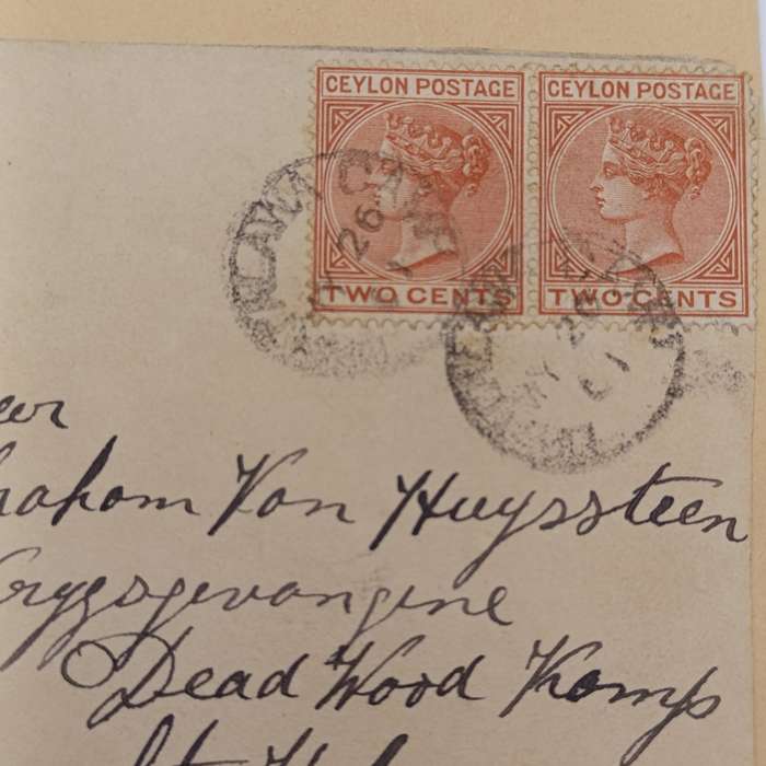 Boer War front from Diyotalawa Camp, Ceylon to Deadwood Camp St Helena (Abraham van Huyssteen) Via K