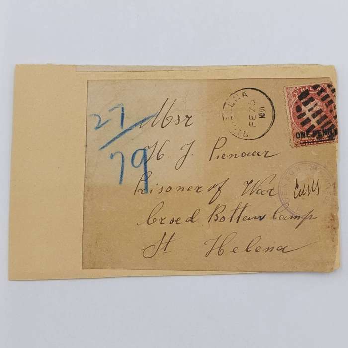 Ceylon Diyatalawa Card with Elephant Dec 1900 stuck back to back