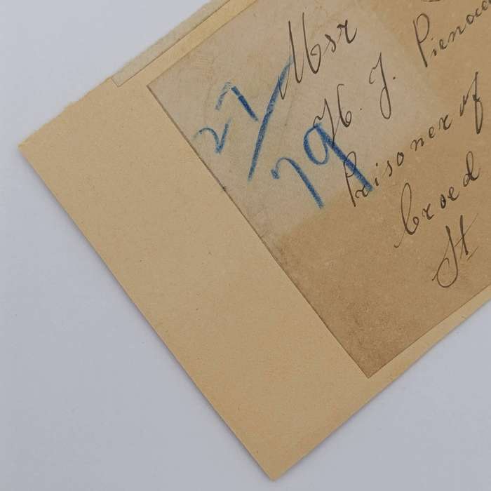 Ceylon Diyatalawa Card with Elephant Dec 1900 stuck back to back