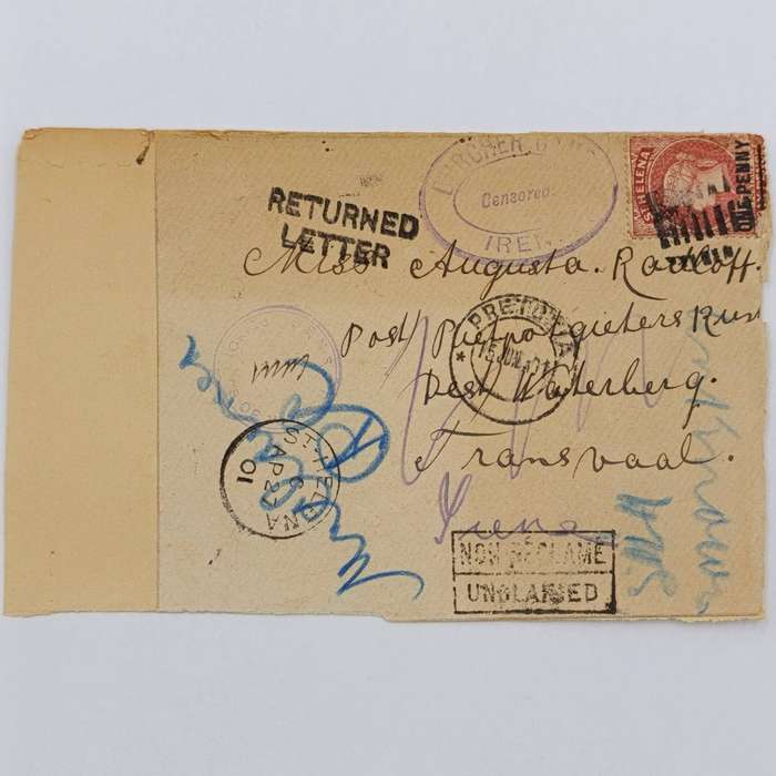 Pair of Boer War POW Fronts stuck back to back