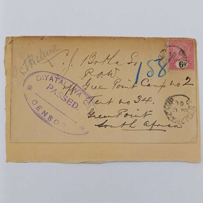 Pair of Boer War POW Fronts stuck back to back