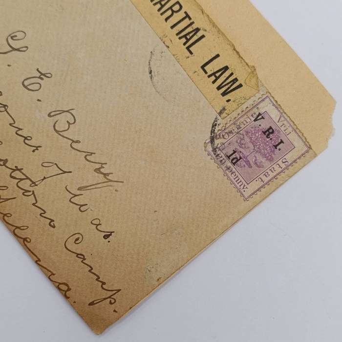 Pair of Boer War POW Cover fronts stuck back to back