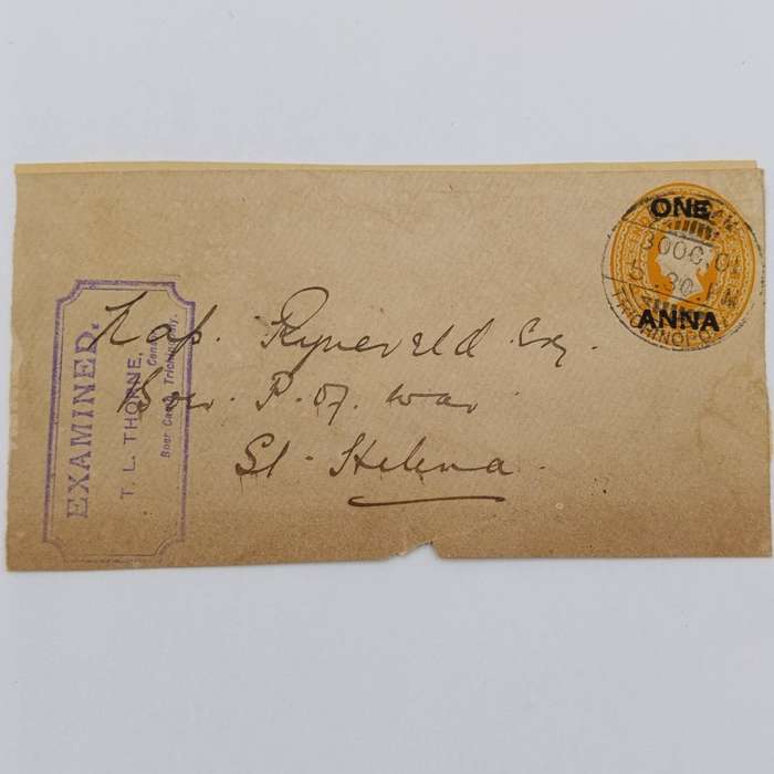 Boer War POW cover to Cap Ryneveld Boer Prisoner of war St Helena