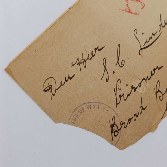 Boer War POW front covers stuck back to back - 1901 Hamilton Bermuda to SC Lindeque POW