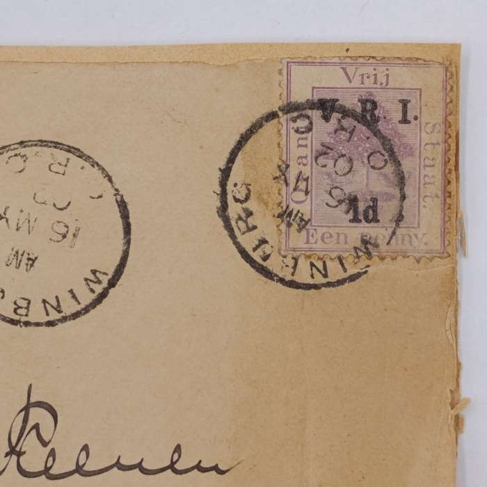 Boer War POW cover front to T van Reenen Deadwood Camp St Helena