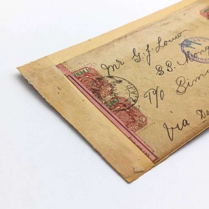 Pair of POW fronts posted back to back Klerksdorp to St Helena addressed to Magiel A van Wyk