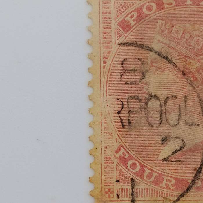 Great Britain SG66a 1857 4d Liverpool useage