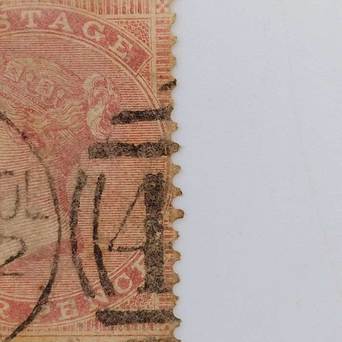 Great Britain SG66a 1857 4d Liverpool useage